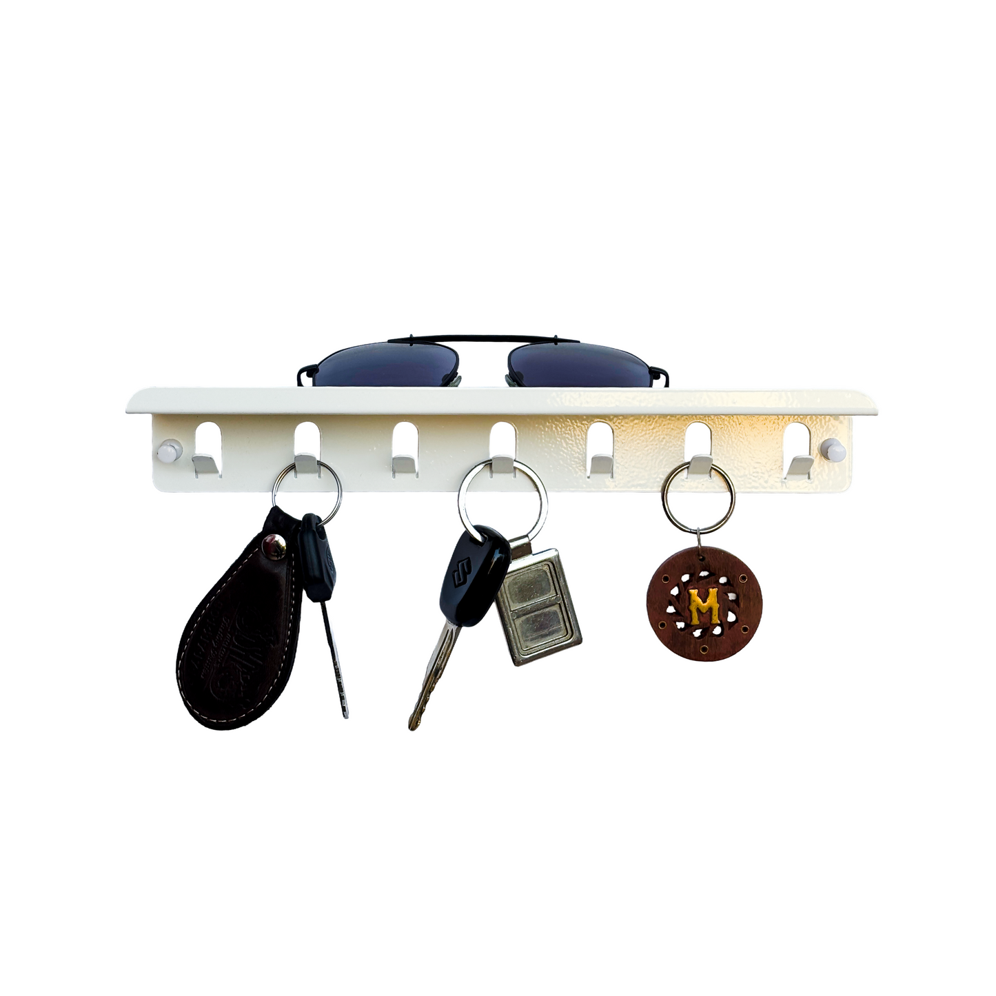 No drill multipurpose key holder (7 hooks)