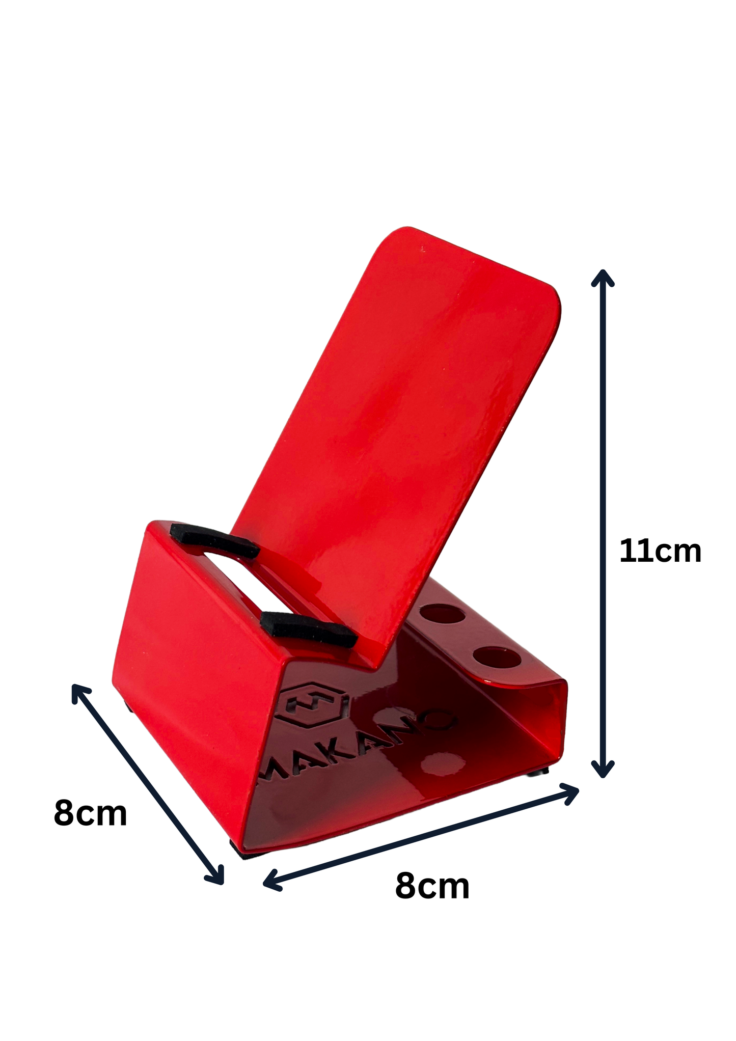 Phone holder with Pen stand (Red)