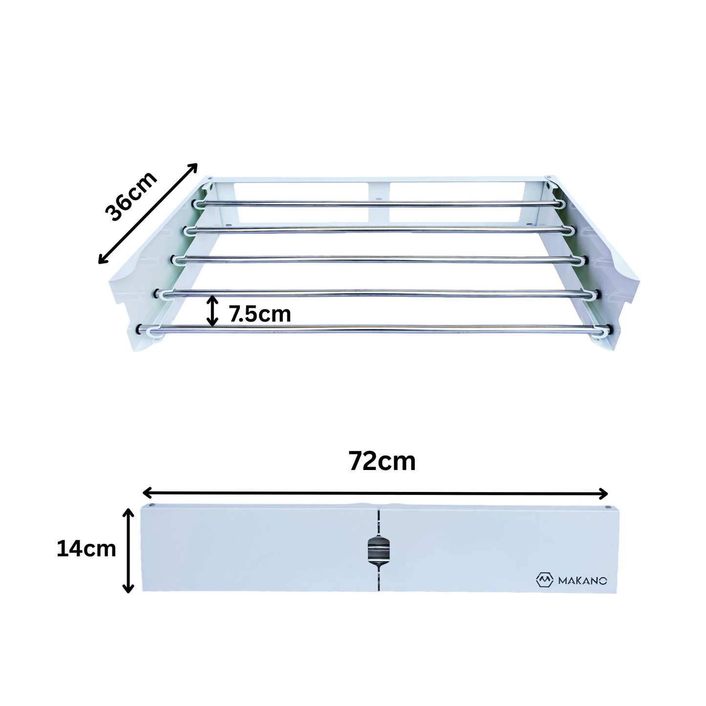 White Cloth drying rack